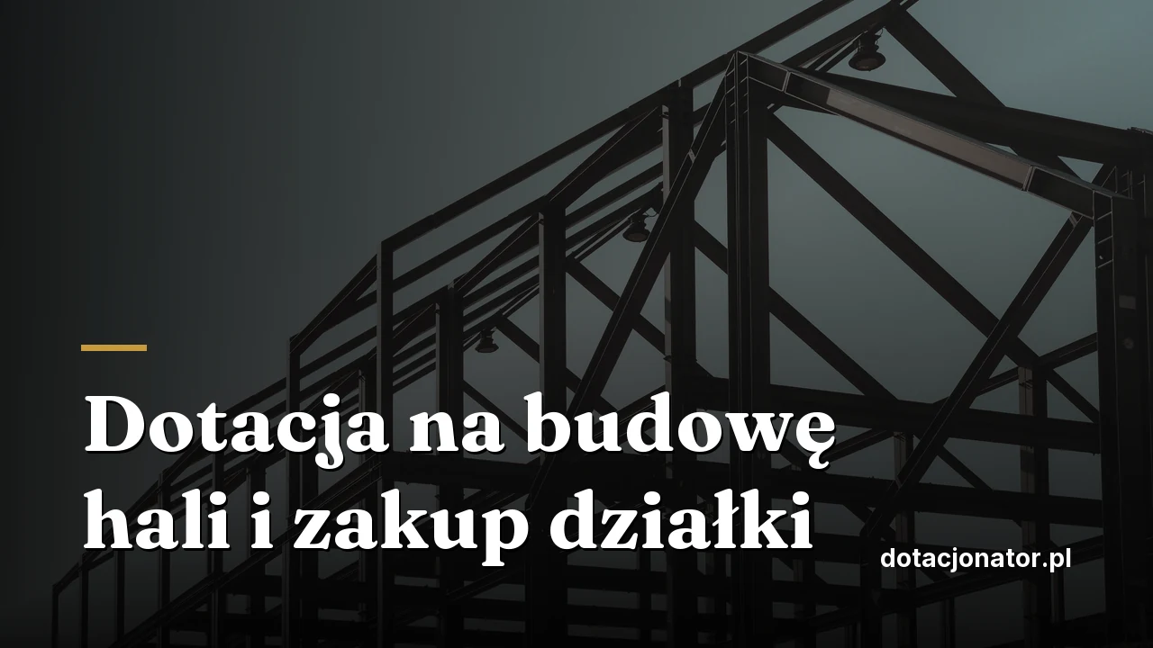 Dotacja na budowę hali i zakup działki: limit 10%, PSI i pożyczki